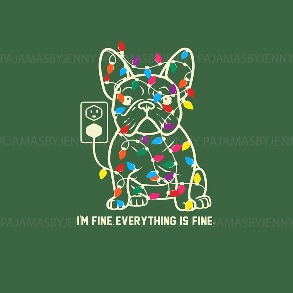 Funny French Bulldog Matching Family Xmas Pajamas 1