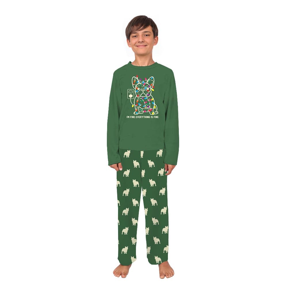 Funny French Bulldog Matching Family Xmas Pajamas 5
