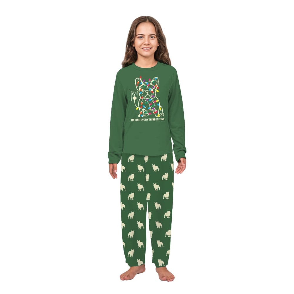 Funny French Bulldog Matching Family Xmas Pajamas 6