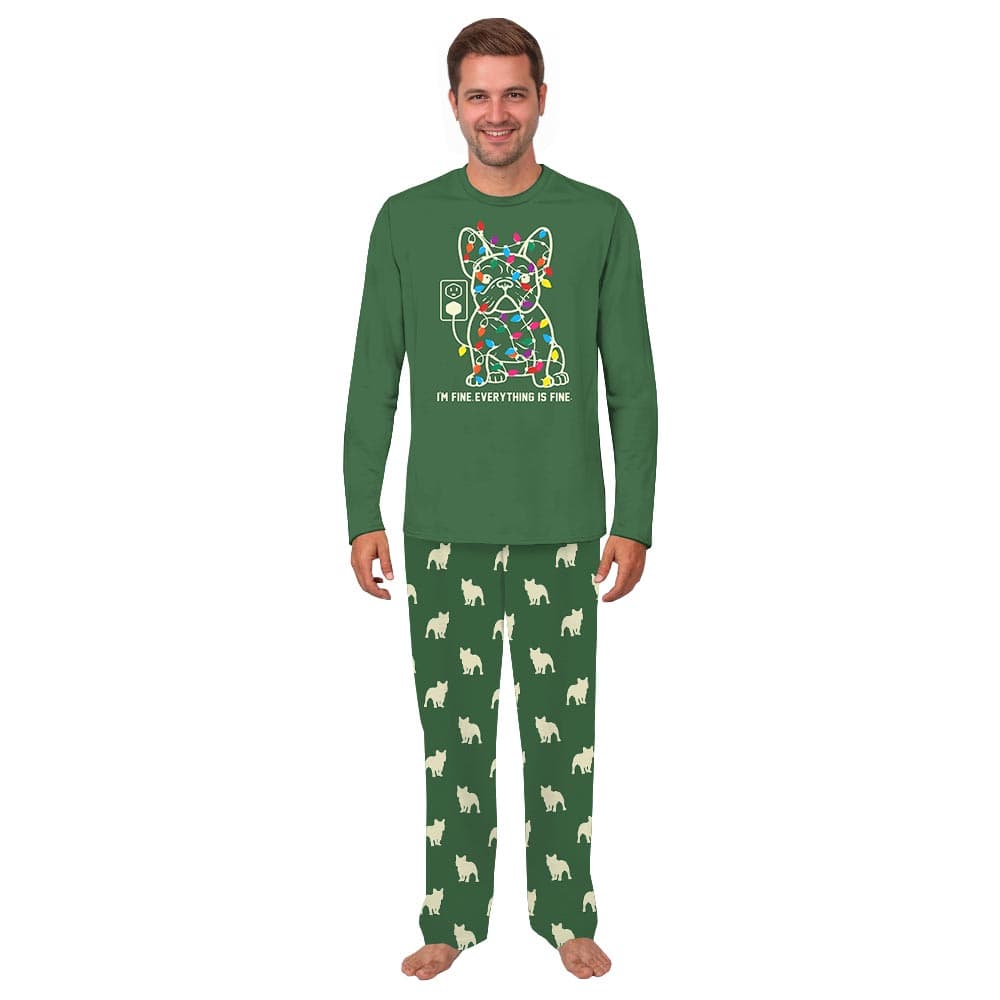 Funny French Bulldog Matching Family Xmas Pajamas 7