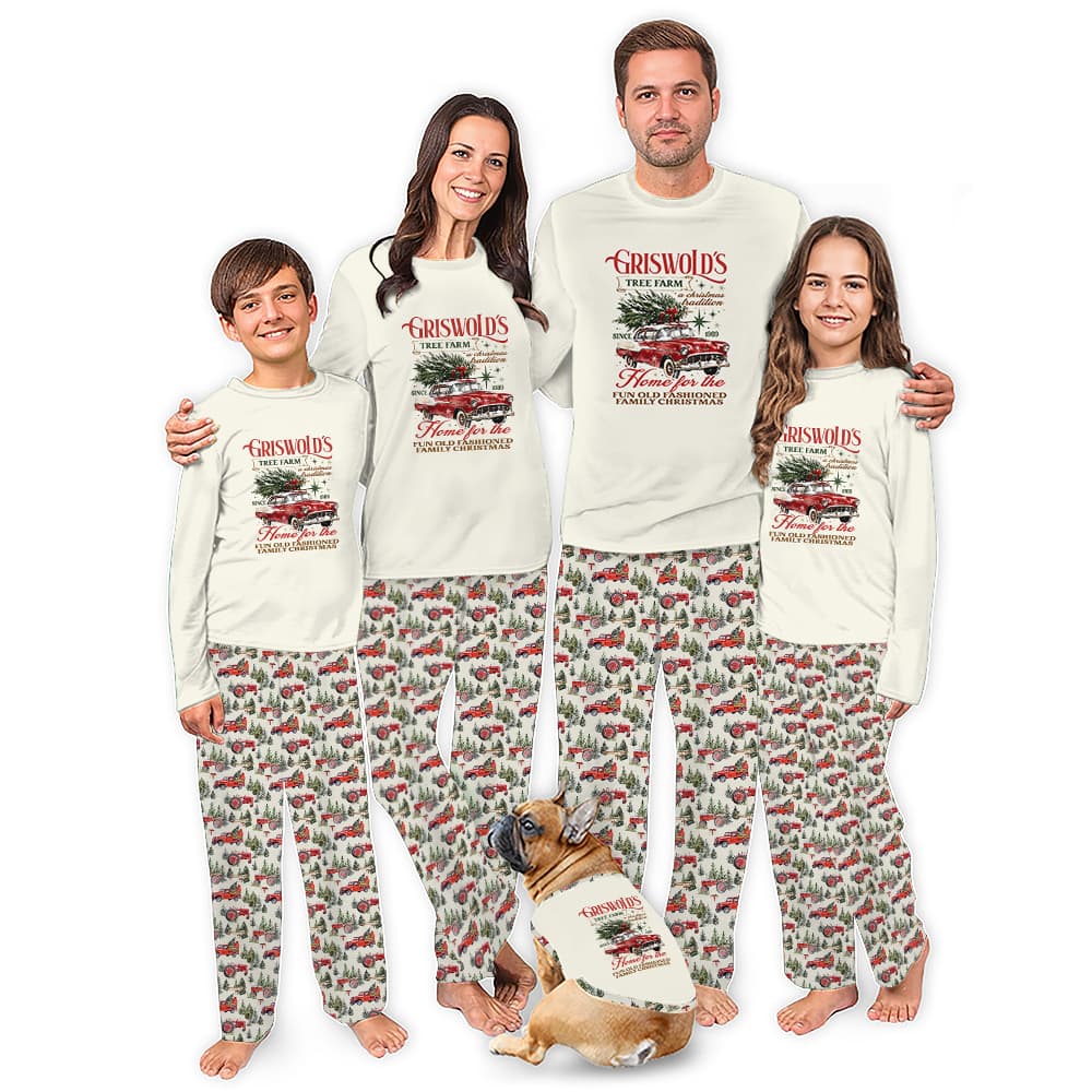Griswold Christmas Tree Matching Family Pajamas With Plus Size 0