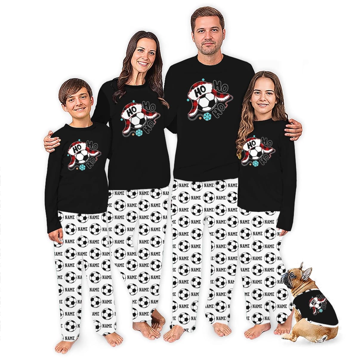 Ho Ho Ho Soccer Clark Funny Christmas Pajamas 0