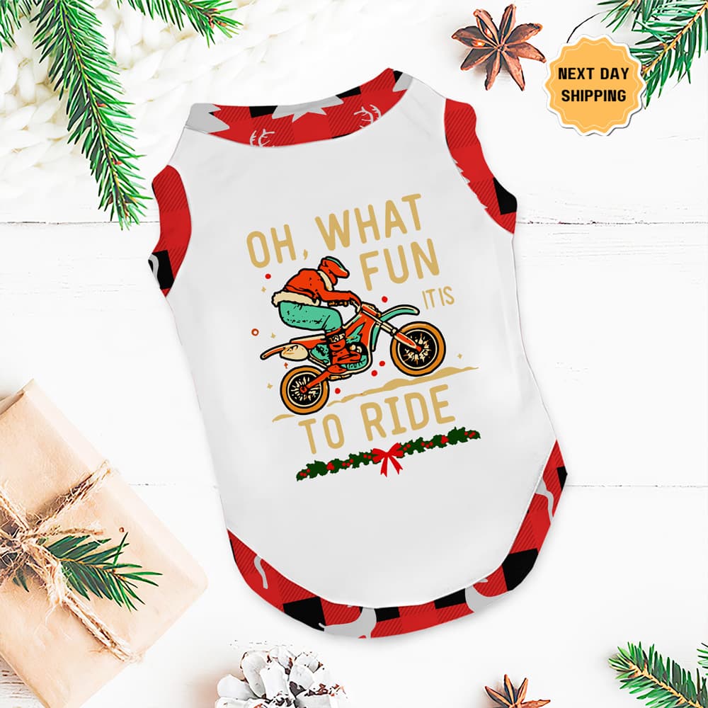 Oh What Fun It Is To Ride Motocross Matching Pjs For Xmas 7