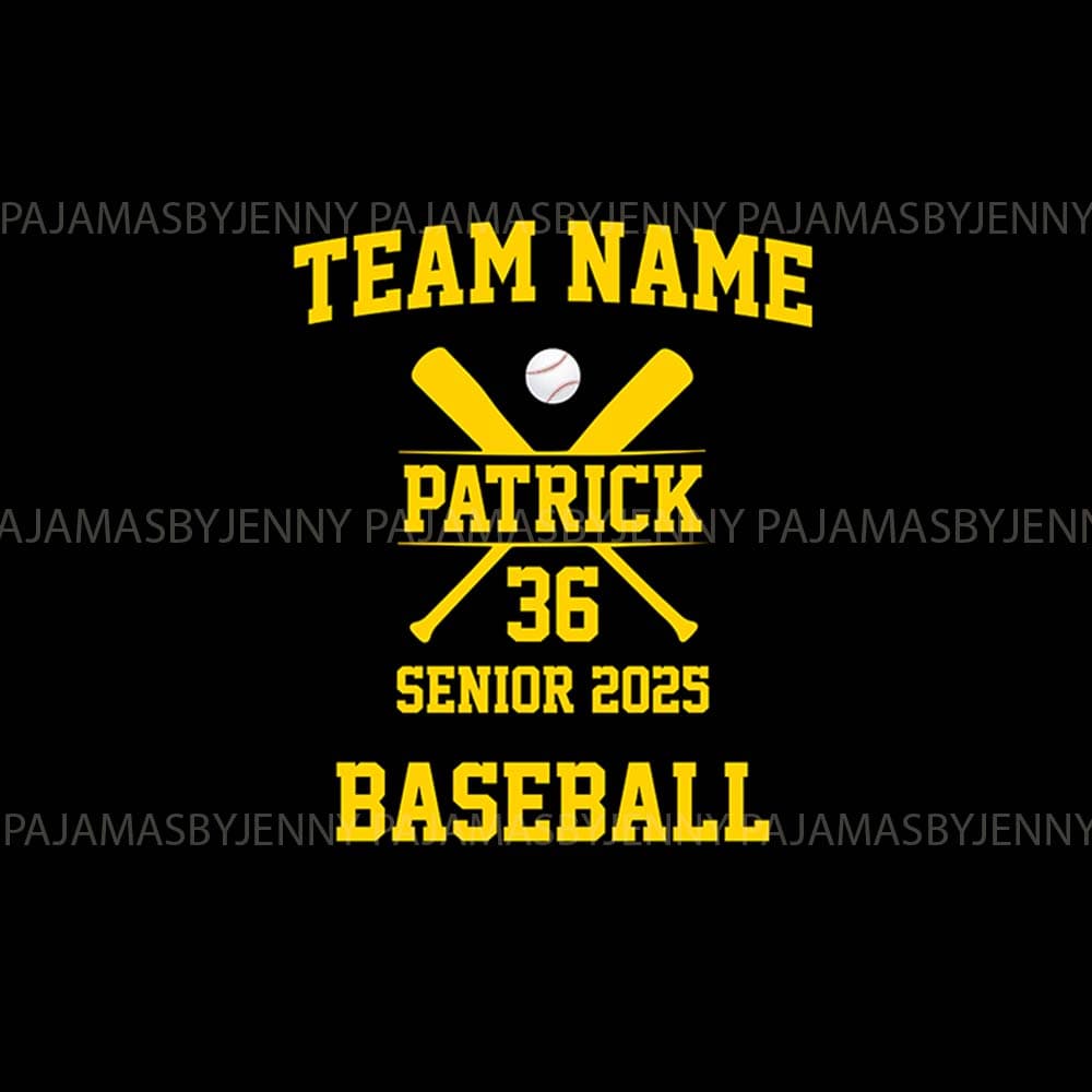 Customizable Name And Number Youth Christmas Baseball Bat Pajamas 1